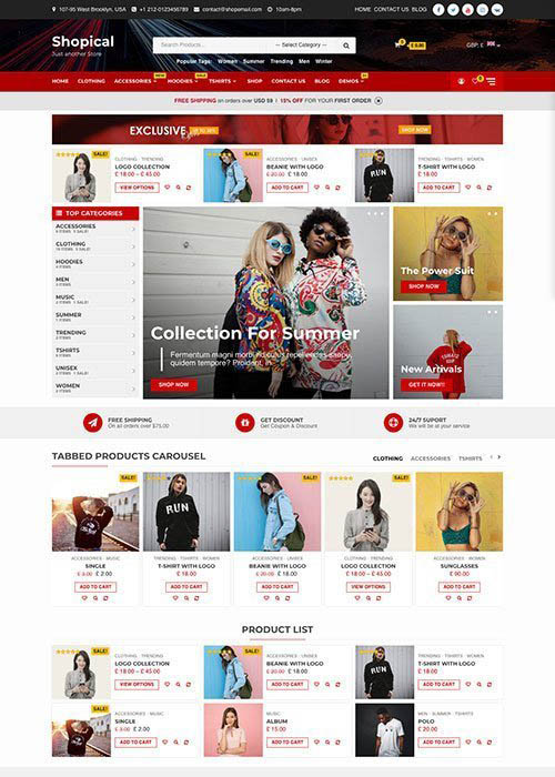 Shopical Starter Sites